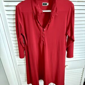 Sympli | Fire Engine Red Tunic | Size 12